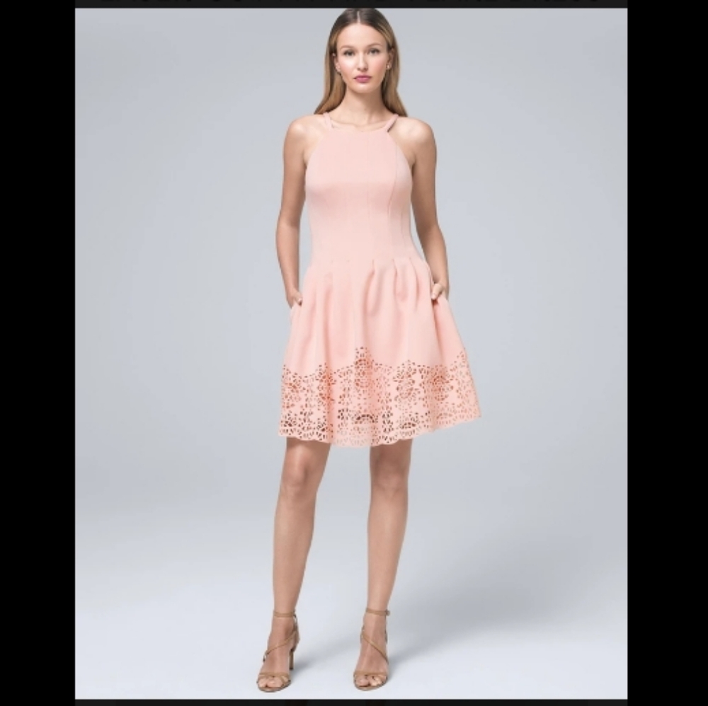 Vince Camuto laser cut dress